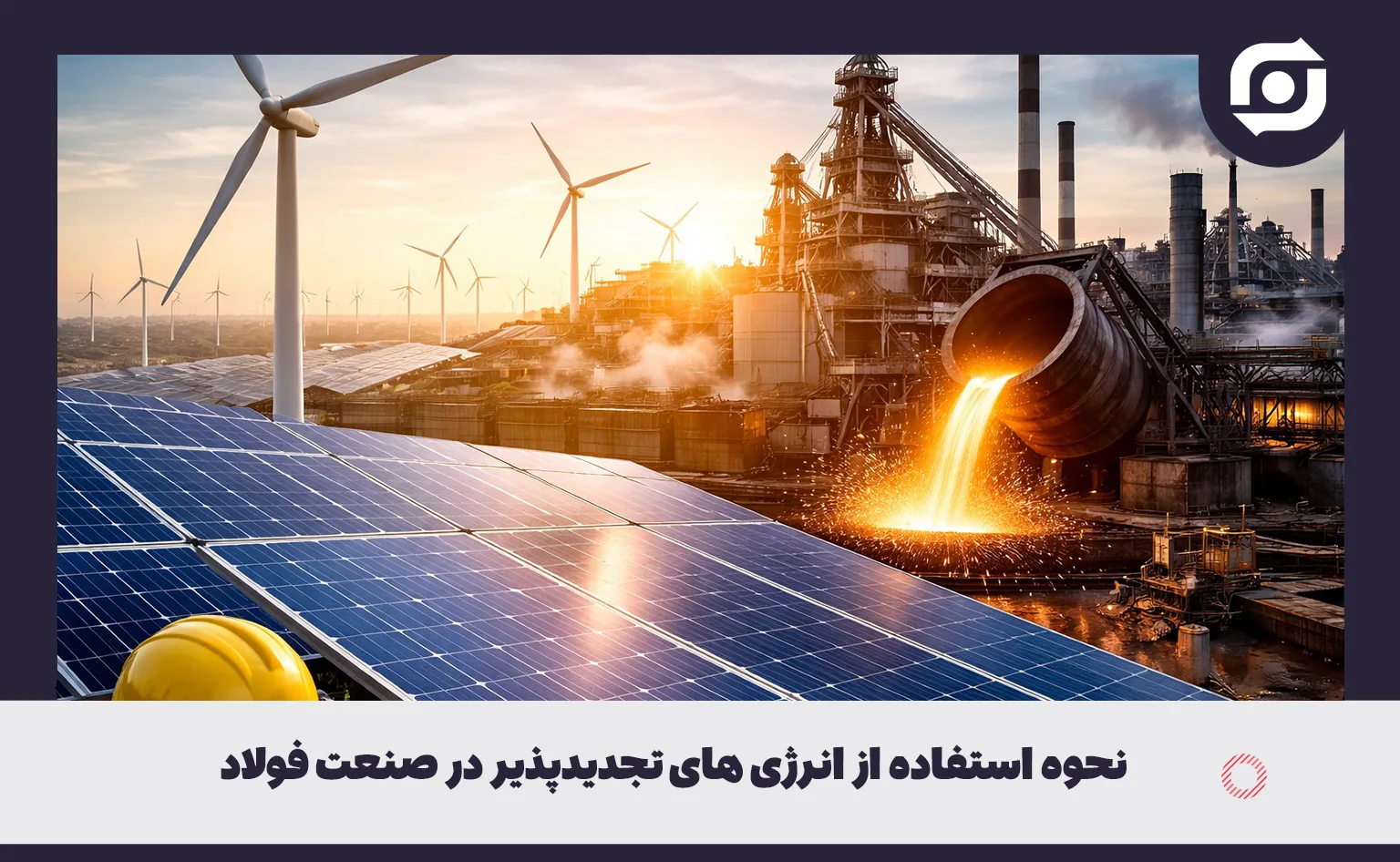 نحوه استفاده از انرژی های تجدیدپذیر در صنعت فولاد 